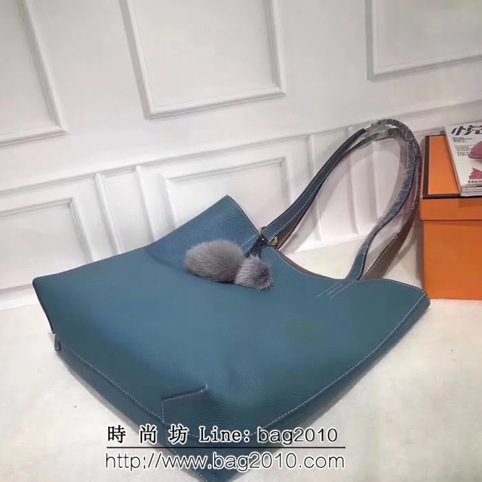 愛馬仕Hermes 原版牛皮 雙面購物袋 0AM1593